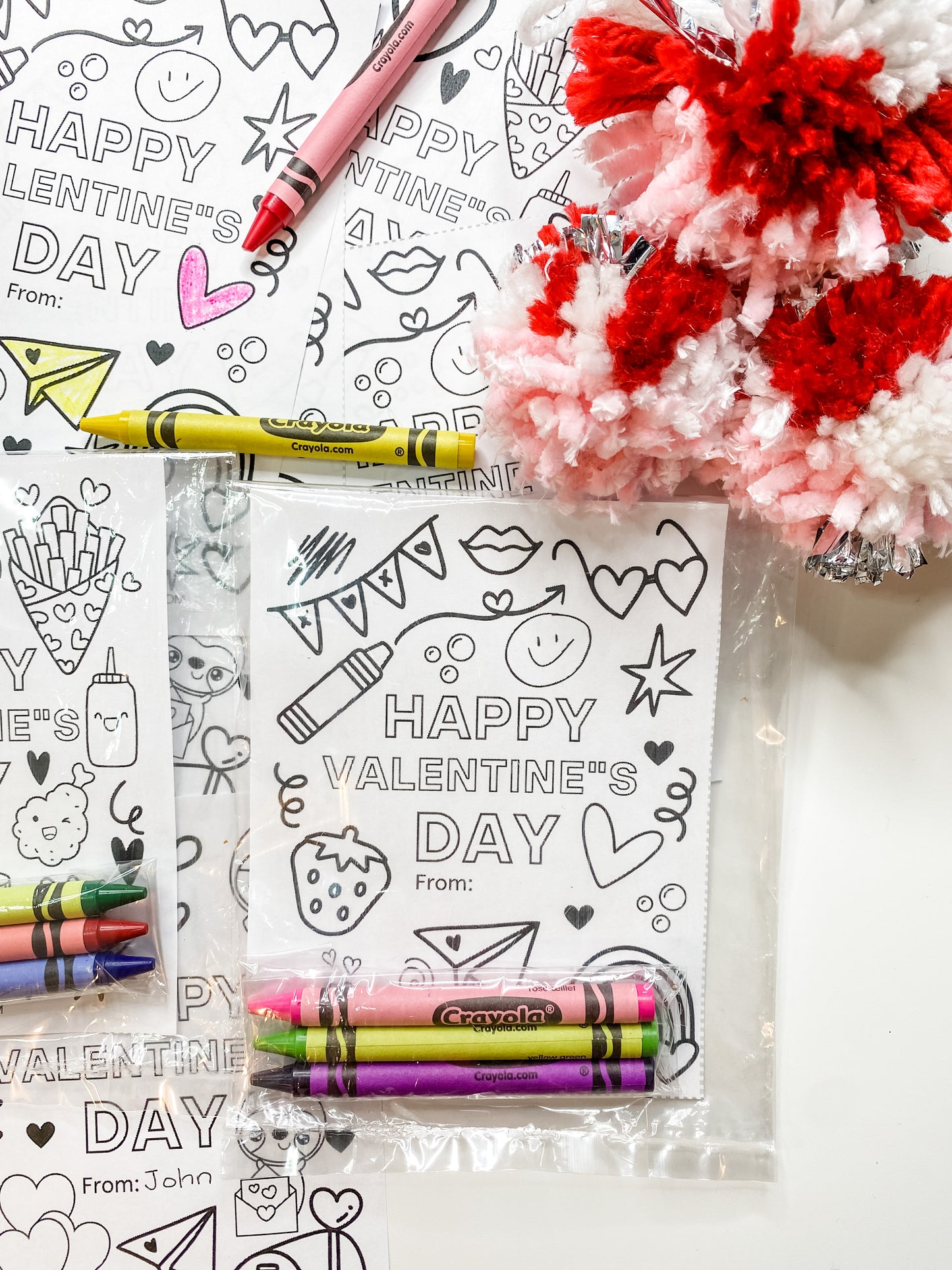 Classroom Valentine Favor Cards