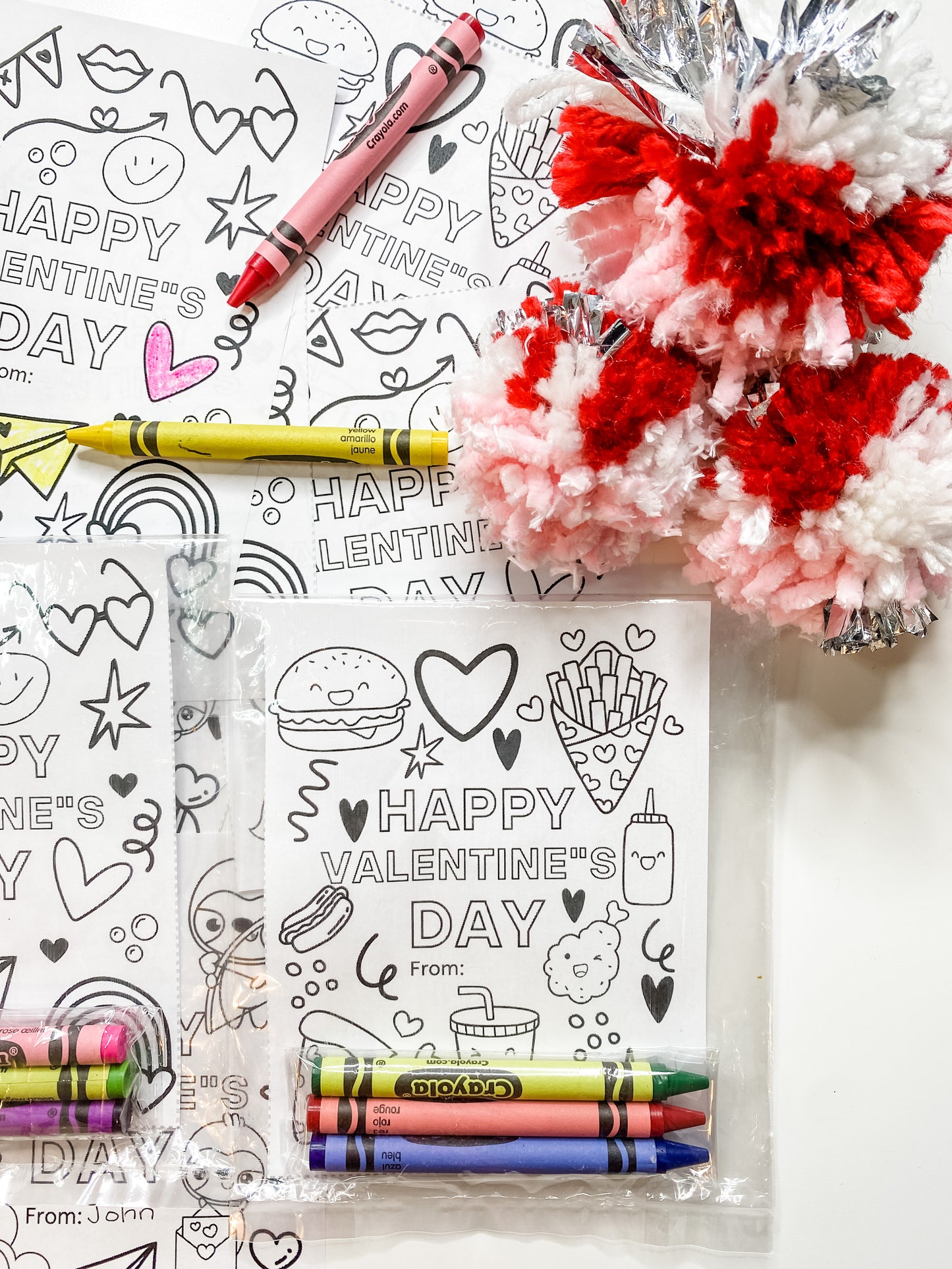 Classroom Valentine Favor Cards