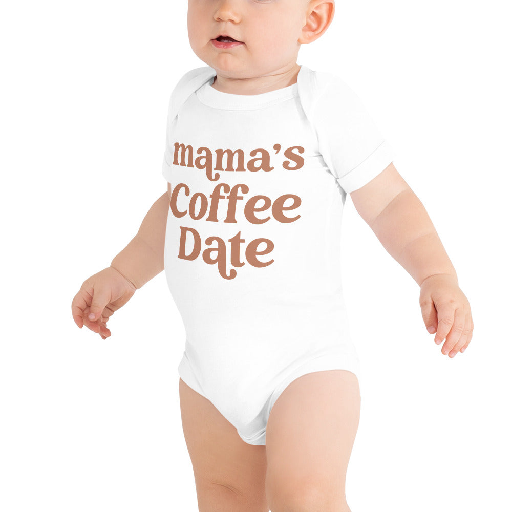 Mamas Coffee Date Baby Onsie