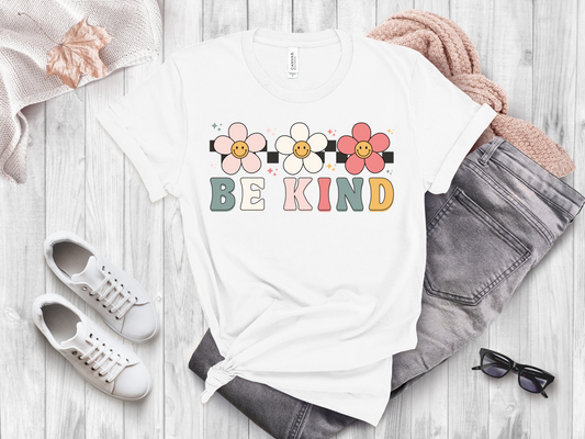 Be Kind Floral Adult Unisex Shirt