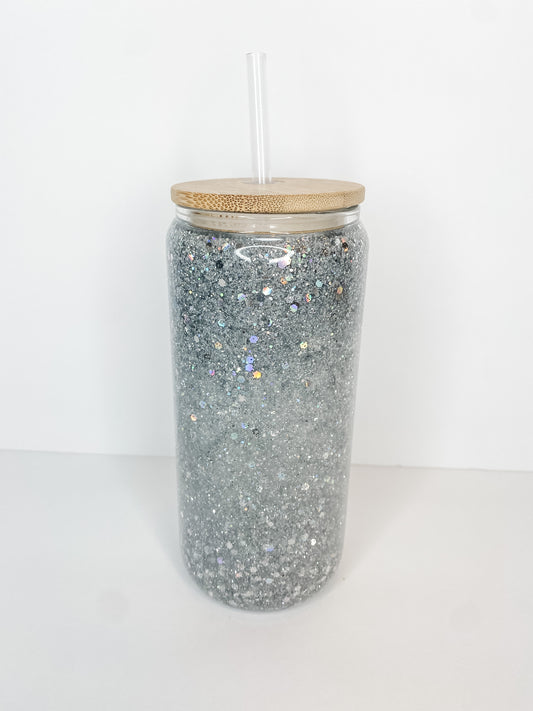 Silver Snowglobe Tumbler