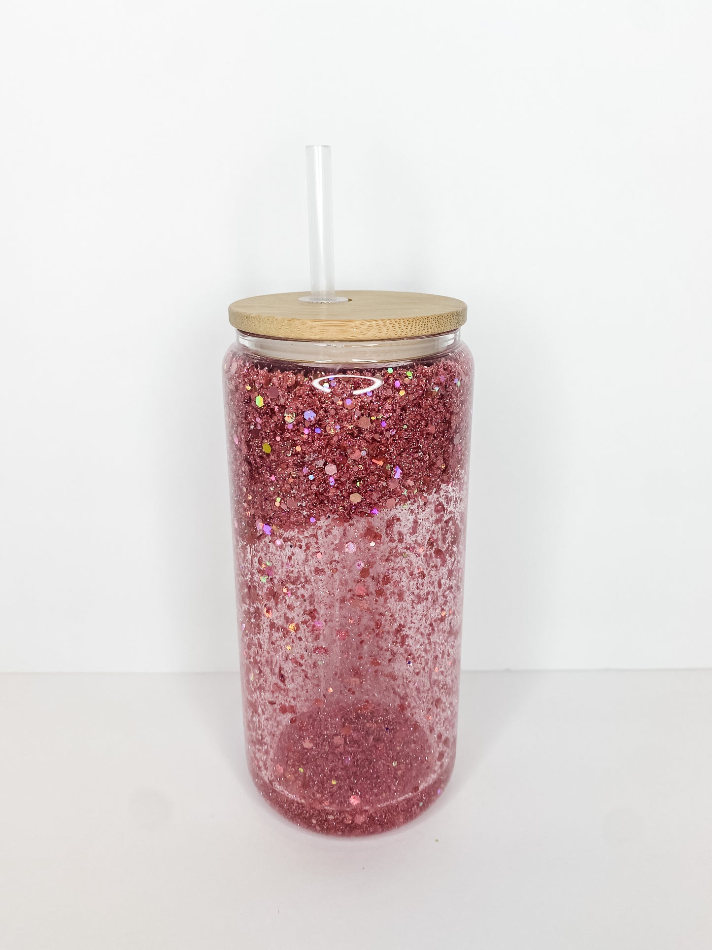 Pink Snowglobe Tumbler